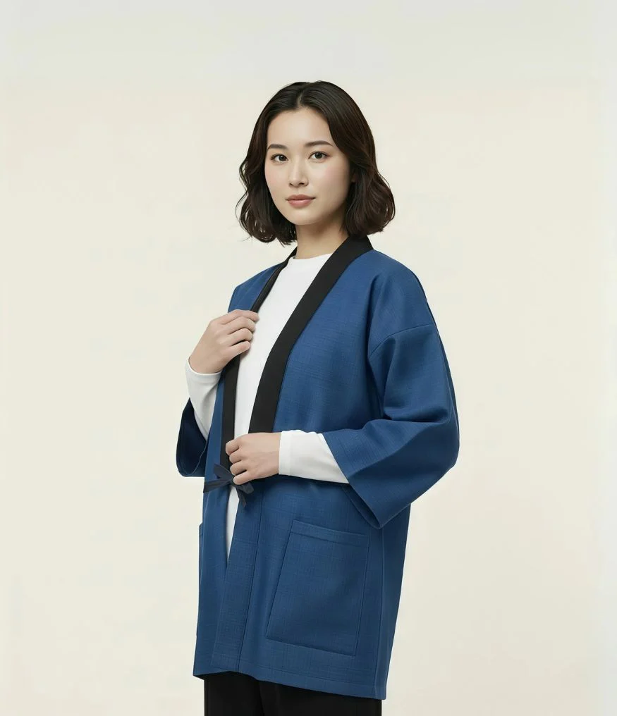 Denim Blue Hanten - Image 3